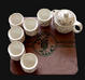 白玉镶金瓷杯套装景德镇陶瓷器带滤网大容量杯身铁观音乌龙茶茶具